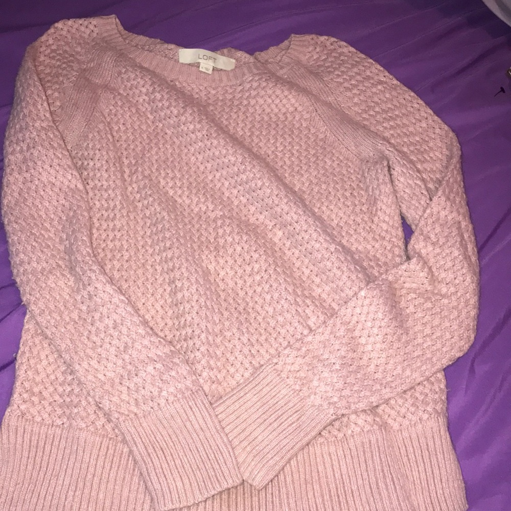 purple sweater